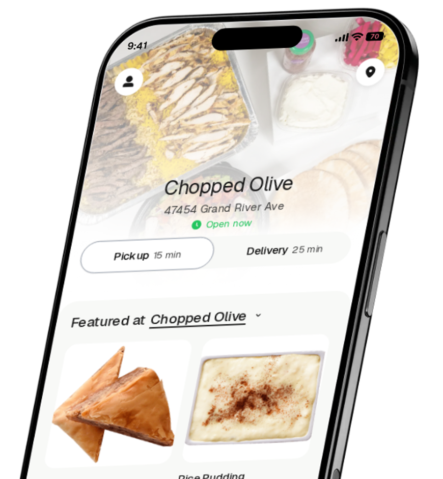 Chopped Olive app preview